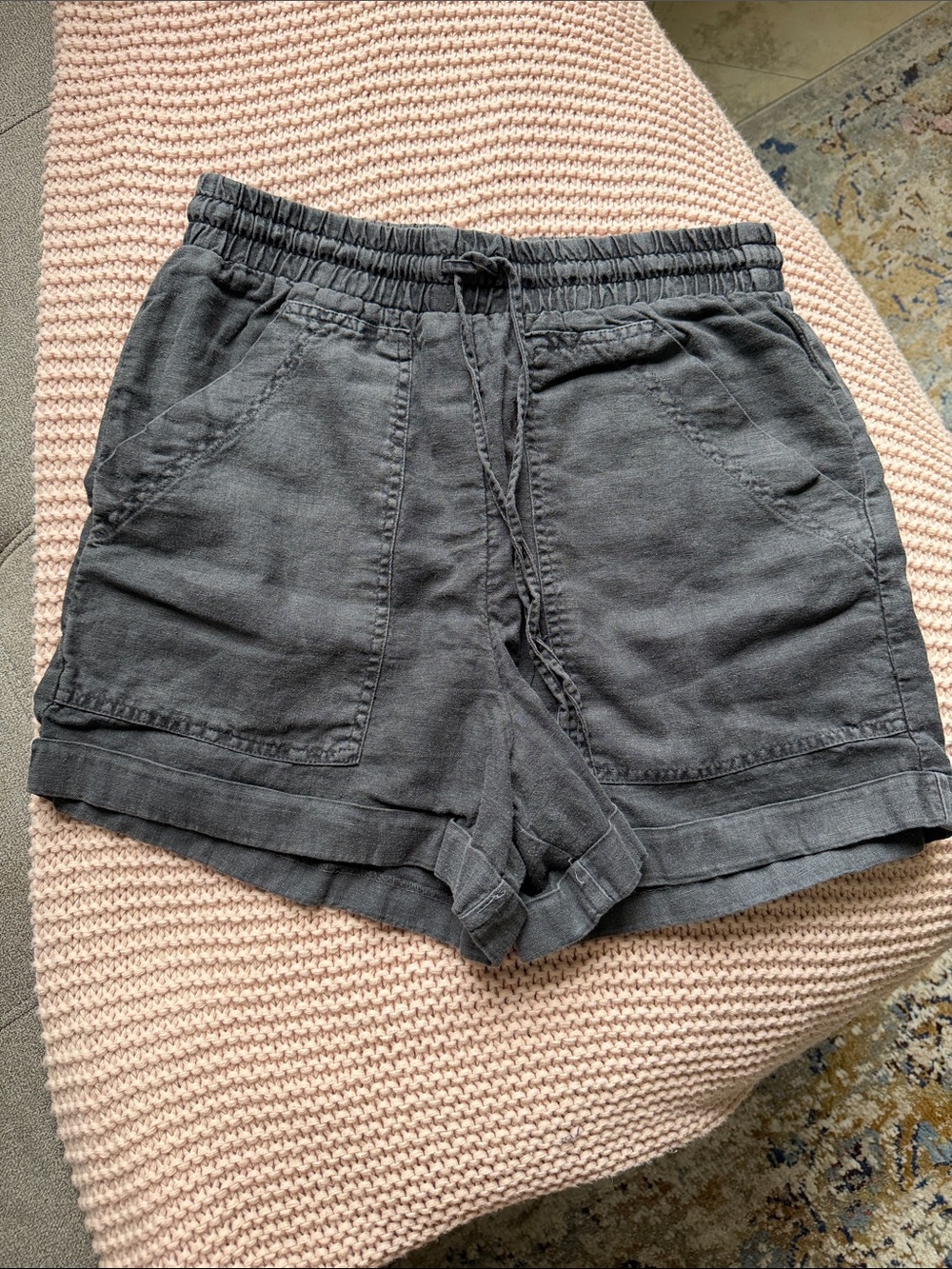 Universal Thread Women's High-Waist Charcoal Drawstring Shorts